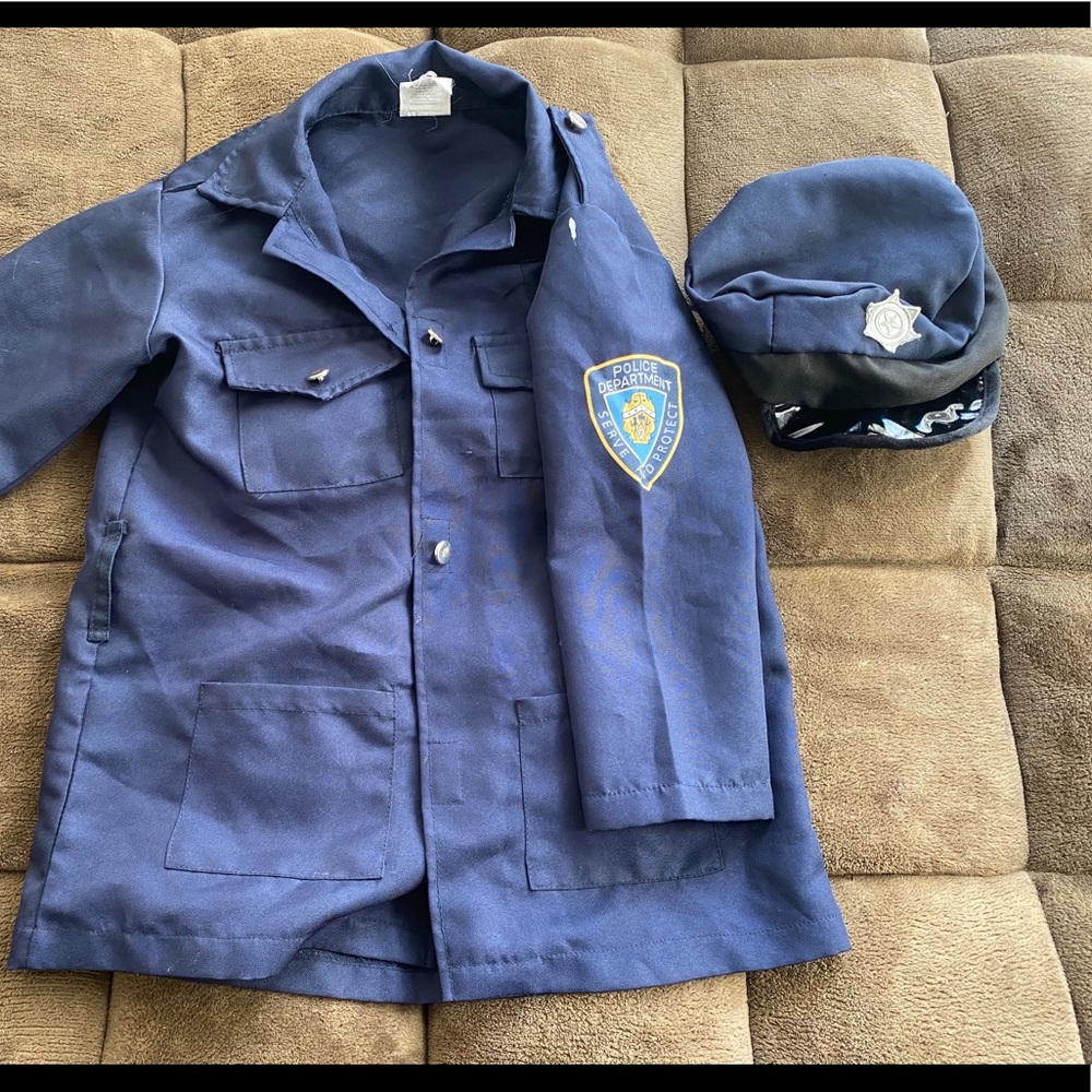 Officer hat and jacket pretend play
